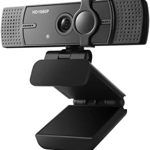 Webcam with Microphone, No Distortion Privacy Cover 1080P USB Camera Plug Play Mic Full Ultra HD Web Camera Video Cam Calling Conferencing Streaming for PC/Desktop/Computer/Mac/Laptop/MacBook